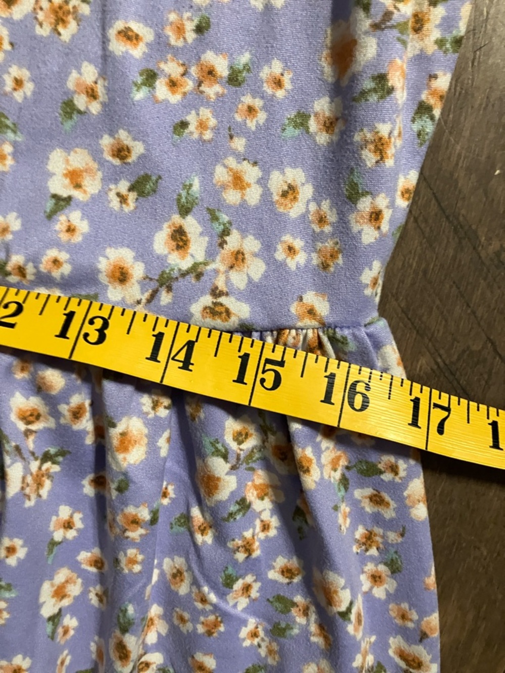 Haptics by Holly Harper Lavender Floral Midi Dress with ruffle Sleeves - Picture 5 of 7